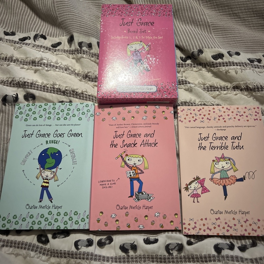 Near Complete Set JUST GRACE Books Series by Charise Harper 1-6 New And Preowned
